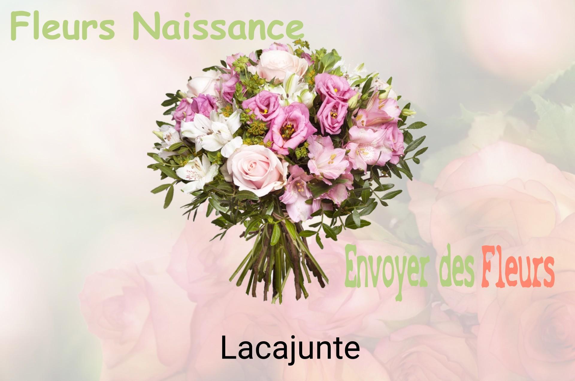 Bouquet de fleurs de naissance livré à Lacajunte